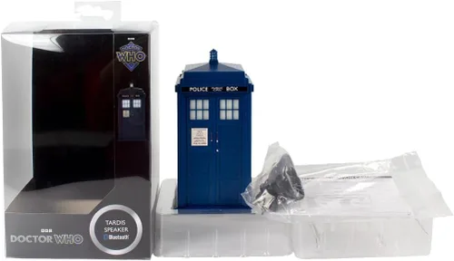Miniatura 7 de FAMETEK Altavoz Bluetooth Doctor Who Tardis. Reproduce música, se ilumina, efectos de sonido detallados de Tardis Los mejores regalos de Doctor