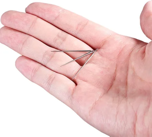 Miniatura 7 de PunkTracker Kit de perforación de titanio ASTM F136 de 0.49oz0.56oz0.63oz, pasador de inserción cónico para empuje sin roscas, tragus, hélice