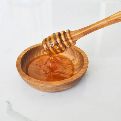 Miniatura 3 de Naturally Med - Varilla para miel de madera de olivo/Cuchara/Servidor/Barra