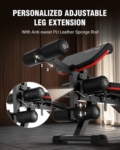 Miniatura 4 de HARISON Adjustable Weight Bench, Bench1000 MAX Heavy Duty Workout Bench Press with Leg Extension and Preacher Pad for Home Gym Strength Training