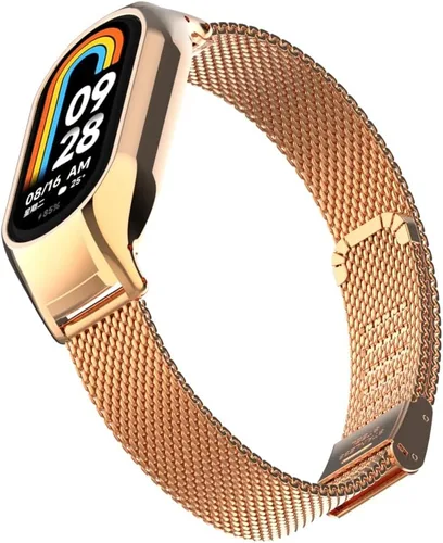 Miniatura 4 de HOPMC Correa de reloj compatible con Xiaomi mi Band 8 correas ajustables con hebilla de metal impermeable correa de repuesto accesorios