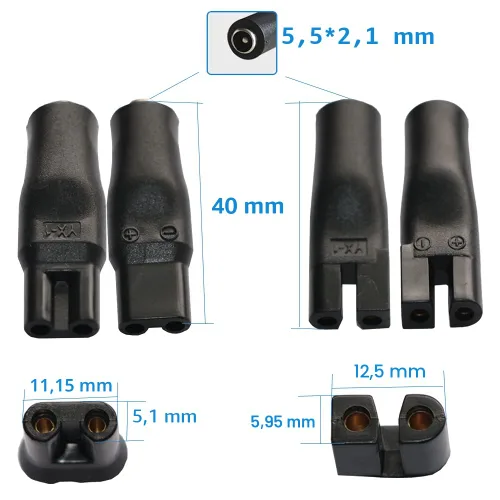 Miniatura 4 de Cable de alimentación 5V Cargador de repuesto El adaptador USB es adecuado para una variedad de peluqueros eléctricos, afeitadoras, purificadores
