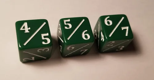 Miniatura 5 de 4 dados Tarmogoyf para magia: The Gathering/CCG MTG/Goyf Dice