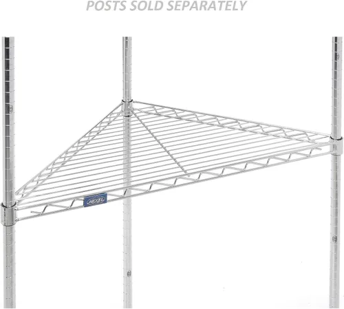 Miniatura 2 de Global Industrial Estante esquinero, cromo, 32" W x 24" D