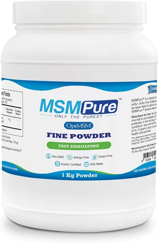 Miniatura 10 de KALA HEALTH MSMPure - Cristales en polvo de MSM finos con sabor a ponche de frutas de disolución rápida, MSM hechos en Estados Unidos para la salud