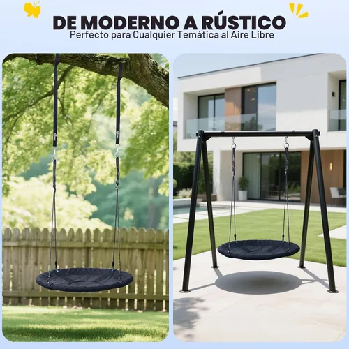 Miniatura 4 de Trekassy - Columpio de árbol de 40.0 in, soporta 700 lb, para niños, adultos, 900D, Oxford, resistente al agua con 2 piezas de correas para colgar