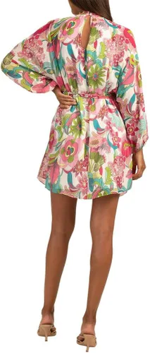 Miniatura 2 de Trina Turk Vestido de cuello alto falso estampado para mujer