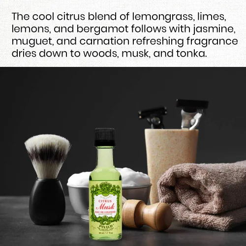 Miniatura 3 de Clubman Loción para después del afeitado Citrus Musk, enfría al instante, tonifica y refresca la piel después del afeitado, 1.7 onzas líquidas x 2