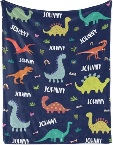 Miniatura 24 de Manta personalizada con nombre para adolescentes, niñas, niños, mantas de bebé personalizadas de franela ultra suave y acogedora, manta con nombre