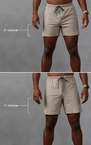 Miniatura 7 de Fabletics The One - Pantalón corto para hombre (sin forro), entrenamiento, natación, ligero, de secado rápido, bolsillo con cremallera, tejido Negro