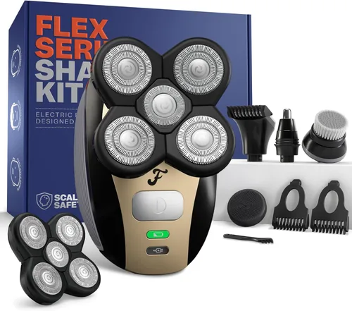 Miniatura 15 de FREEDOM GROOMING The FlexSeries - Afeitadora de cabello eléctrica inalámbrica y recargable para hombre; novedosa afeitadora con cuchillas