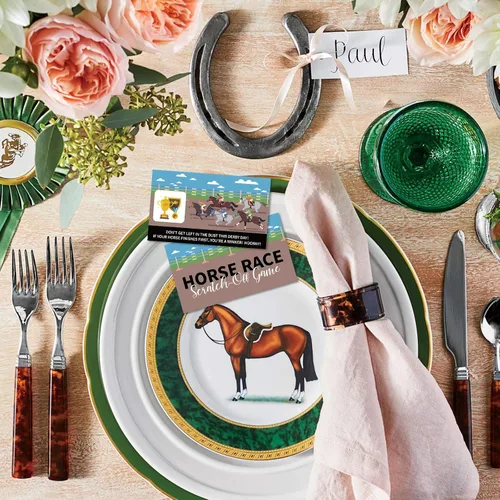Miniatura 6 de 44 tarjetas para raspar el Kentucky Horse Derby – Juego de carreras de caballos suministros para fiestas