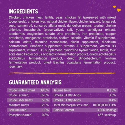 Miniatura 3 de Stella & Chewy's Comida para Gatos con Recubrimiento Crudo – Croquetas Altas en Proteínas, Sin Granos con Pollo Sin Jaulas – Apoyo Digestivo Premium