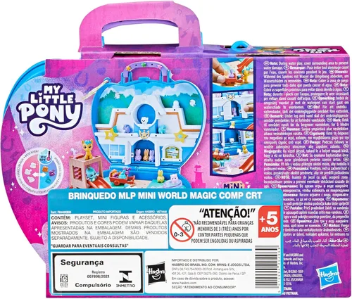 Miniatura 13 de My Little Pony Mini World Magic Compact Creation Critter Corner - Juguete, Set de Juego Construible con Pony Hitch Trailblazer para Niños de 5 Años