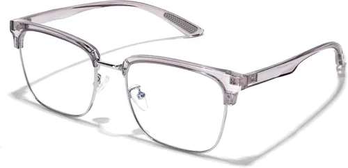 Miniatura 8 de ZanyLen Blue Light Glasses Men Rectangle Large Browline Computer Gaming Glasses