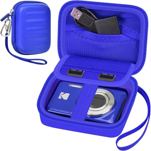 Miniatura 17 de Funda para cámara digital KODAK PIXPRO FZ55/FZ45/FZ53/FZ43 de 16 MP, bolsa de almacenamiento de viaje con bolsillo de malla para baterías, cables