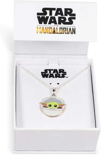 Miniatura 3 de Star Wars The Mandalorian, The Child - Collar de cadena con colgante de esmalte de 24 pulgadas