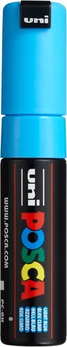 Posca - Marcador de pintura acrílica, punta ancha PC-8K, azul claro (PX148858000)