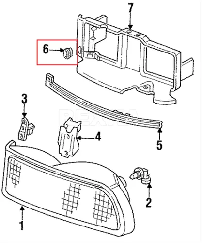 Miniatura 7 de Rexka 50 Uds. Parque/Giro de luz delantera lámpara radiador rejilla retención tuerca compatible con GM 347347 Buick Cadillac Chevrolet GMC