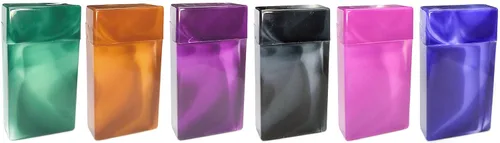 Miniatura 4 de Caja de cigarrillos de color jaspeado, para cigarrillos de 3.937 pulgadas (100mm) (4 cajas) (versión original)