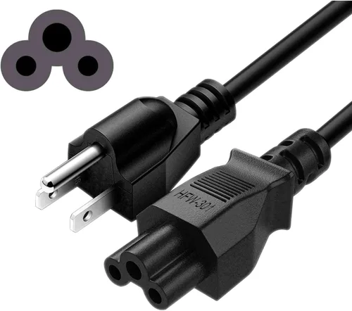 Miniatura 8 de Cable de CA de 2 clavijas de 6 pies compatible con Sony Asus Acer Toshiba cargador de laptop Samsung LG TCL LED LCD TV Monitor Mini Nevera PS3 PS4