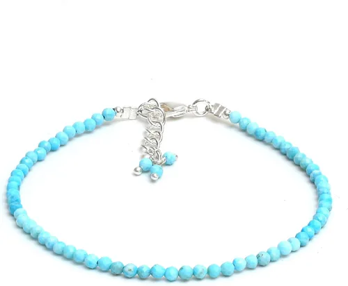 Miniatura 59 de Gempires - Pulseras de cuentas de piedras preciosas hechas a mano, ligeras, de cristal, para uso diario, hipoalergénicas, de 8 pulgadas, chapadas