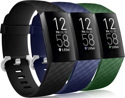 Miniatura 9 de Wepro Correa compatible con Fitbit Charge 4 bandas para mujeres y hombres, compatible con correas Fitbit Charge 3, correa de repuesto deportiva