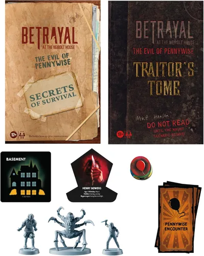 Miniatura 3 de Hasbro Gaming Avalon Hill Betrayal at The Neibolt House: The Evil of Pennywise Expansion A partir de 17 años 3-6 jugadores