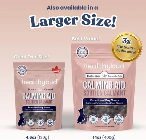 Miniatura 8 de healthybud Ayuda calmante, golosinas naturales para perros y adornos para aliviar el estrés, ansiedad por separación de perros, reducción