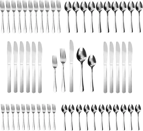 Miniatura 16 de Juego de 36 Piezas de Tenedores de Cena - Tenedores de Cubiertos de Acero Inoxidable Windsor de 7.1 Pulgadas Aptos para Lavavajillas para 36
