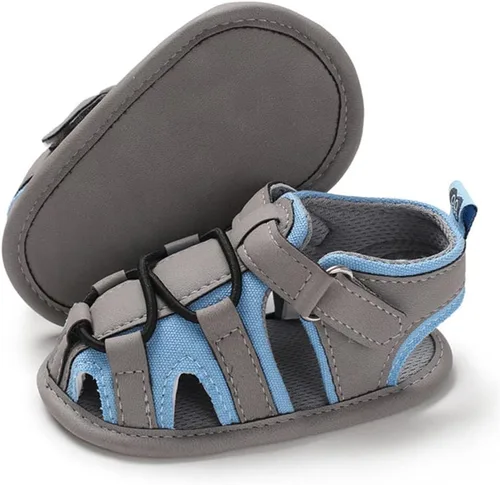 Timatego Infant Baby Girls Summer Sandals with Flower Soft Sole Newborn Toddler First Walker Crib Dress Shoes