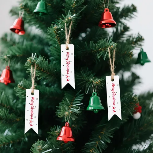 Miniatura 6 de G2PLUS Pequeñas etiquetas de Feliz Navidad – 100 etiquetas de regalo de Navidad de ciervos, etiqueta de regalo de papel blanco de 2.8 x 0.8 pulgadas