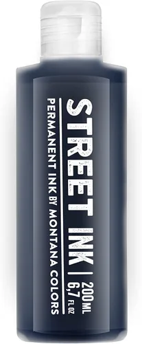 MTN Street Ink - Recambio permanente de tinta de color negro de 6.8 fl oz para marcadores y bolígrafos