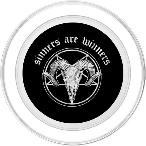 Miniatura 2 de Occult Baphomet Tarot Card Satanic Devil Sinners are Winners PopSockets PopGrip: agarre intercambiable para teléfonos y tabletas PopSockets MagSafe