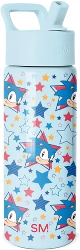 Miniatura 40 de Simple Modern - Botella de agua para niños Summit con tapa con pajilla Taza de acero inoxidable aislada de 14 onzas de Marvel Spider Man