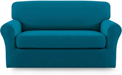 Miniatura 51 de Easy-Going Funda de Sofá Elástica de Microfibra de 2 Piezas – Cubierta de Sofá Suave Ajustada de Spandex, Protector de Muebles Lavable con Parte