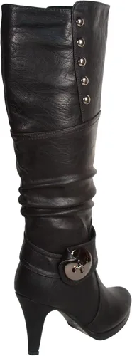 Miniatura 2 de FZ-Win-45 Botas altas de tacón alto con plataforma y cremallera para mujer