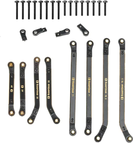Juego de 4 eslabones de alta liquidación para SCX24 C10, juego de eslabones de latón, piezas mejoradas para SCX24 Bronco, C10, Wrangler JLU, Axial