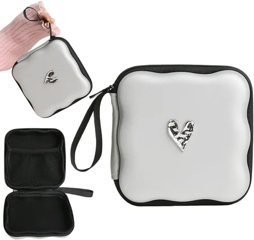 Miniatura 25 de Funda de almacenamiento para cargador, diseño de ondas, protector de cargador de viaje, organizador de cables para auriculares, caja