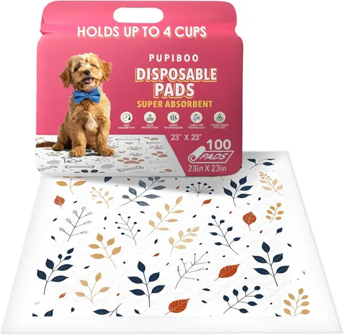 Miniatura 33 de PUPIBOO Almohadillas lavables para orina para perros y gatos - Almohadillas de entrenamiento para cachorros reutilizables súper absorbentes - 100%