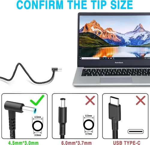 Miniatura 3 de WZXHU Cargador para laptop de 200 W compatible con HP Victus Gaming 15 16 Omen Pavilion 15 16 17 Zbook 15 17 ZBook Fury Create Studio Envy 15 2020