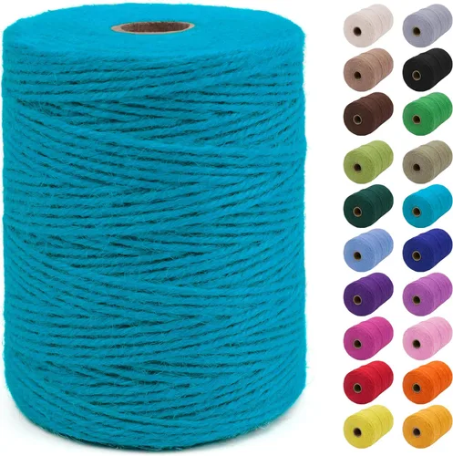 Miniatura 59 de JeogYong - Cuerda de yute de 3 mm, 99,9 m, cuerda natural gruesa para jardín, ideal para manualidades, exterior, jardinería, envoltorios de regalo
