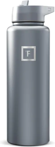 Miniatura 108 de IRON °FLASK Frasco de hidratación para acampar y senderismo con boquilla, botella de agua deportiva de acero inoxidable aislada de boca ancha, Aurora