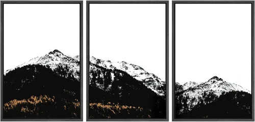 Miniatura 133 de SIGNWIN Lienzo enmarcado para pared, juego de arte de puesta de sol, horizonte, cielo, paisaje, fotografía, arte moderno, paisaje, relajante