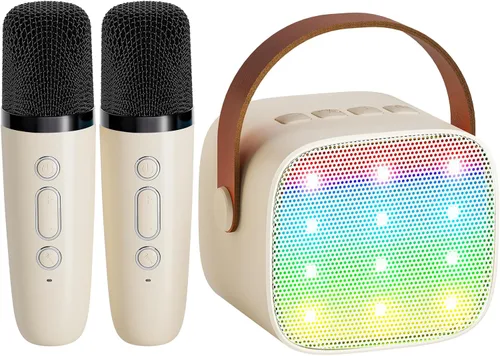 Miniatura 17 de YLL Mini máquina de karaoke para niños y adultos, regalos de cumpleaños para niños de 3, 4, 5, 6, 7, 8, 9 años o más, altavoz Bluetooth portátil