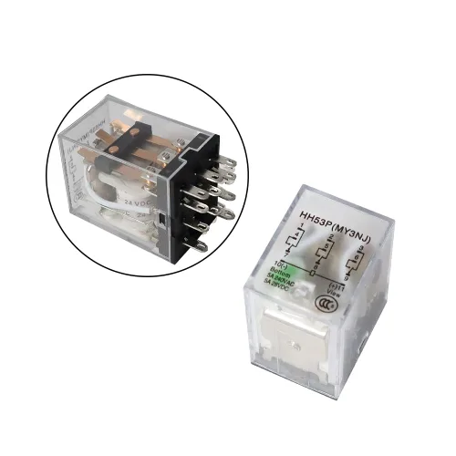 Miniatura 6 de ATO Relé de potencia electromagnética 3PDT 3NO 3NC MY3NJ HH53P de la bobina de DC 24V 11-Pin con base de enchufe terminal enchufable