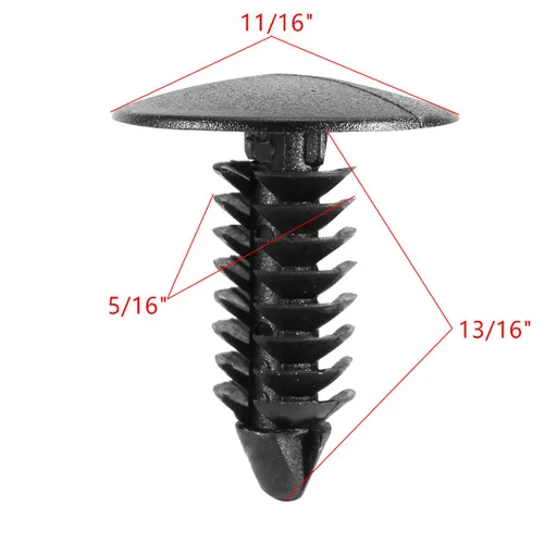 Miniatura 7 de Rexka 100 unids Fender Bumper Shield Fender Liner Push Pin Retener Clips 6030441 para Jeep Dodge Ram Chrysler