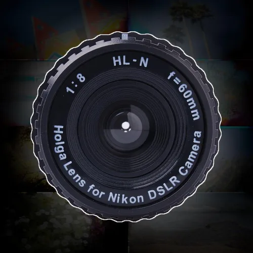 Miniatura 5 de Holga Lente 2.362 in f/8 para Nikon DSLR (negro)