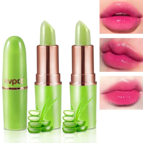 Miniatura 15 de evpct 2 piezas de bálsamos labiales tintados de uva, cambio de color de labios, bálsamo de labios, tono rosa claro, maquillaje de labios, 2 piezas
