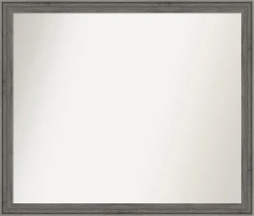 Miniatura 406 de Amanti Art Espejo personalizado, espejo de baño gris plomo a rayas, espejo de pared o espejo de tocador de baño sobre el fregadero